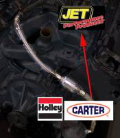 Butler Performance - Butler Fuel Pump to Carb Inlet Kit, Carter/Holley Mechanical Fuel Pump to QJet,  Black or Endura Inlet BPI-1009FUEL