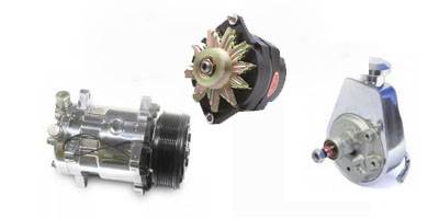 Pulleys & Serpentine Belt Systems -  Engine Accessories- A/C Compressors, Power Steering Pumps, Alternators