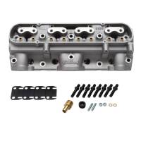 Edelbrock - Edelbrock 87cc Aluminum D Port Bare Pontiac Cylinder Heads, Fast-Burn CNC Chambers, (Pair) EDL-61569-2