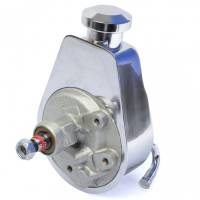 March Performance - March Chrome Power Steering Pump-Keyed Saginaw Type MAR-P304