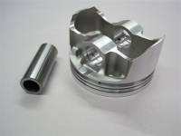 Ross Racing Pistons - Ross Racing/Butler -8cc Flat Top Forged Pistons, 4.250" Str., 4.155" Bore w/Pins