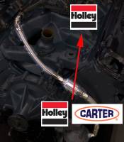 Butler Performance - Butler Fuel Pump to Carb Inlet Kit, Carter/Holley to Holley, Black or Endura, Inlet BPI-1010FUEL