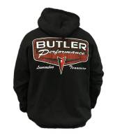 Butler Performance - Butler Black Retro Logo Hoodie, Small-4XL BPI-Hoodie-Retro