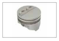 Keith Black - Hypereutectic Cast -6cc Flat Top Pistons, 400, 3.750" Str, 