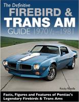 Butler Performance - Definitive Firebird & Trans AM Guide 1970 1/2-1981 by Rocky Rotella BPI-CT591