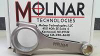 Molnar - Molnar 4340 Forged H-Beam Rods, 6.800", ARP 2000, 2.200" RJ Set/8