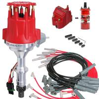 MSD Performance - Complete MSD Ready to Run Ignition Kit, Dist, Wires, Coil Red or Black MSD-KIT-8528