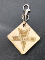Butler Performance - Pontiac Hand Made Wooden Keychains, Choose Your Logo