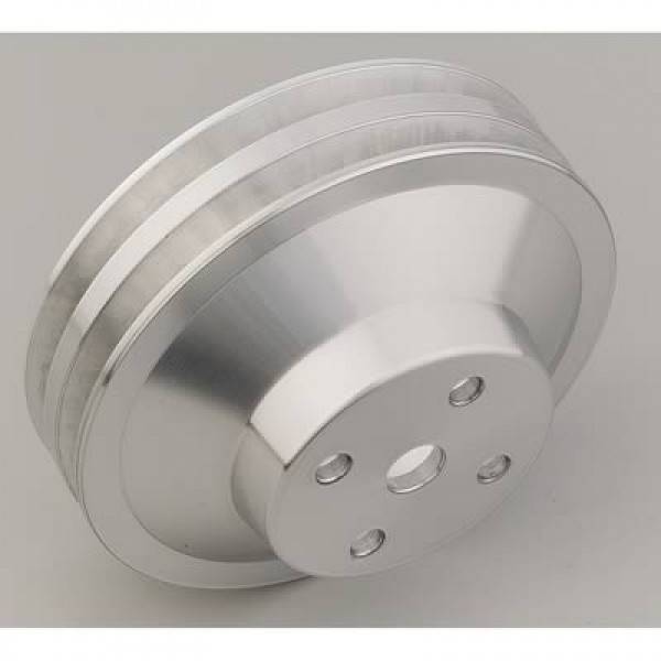 March Performance - March 71-77 2-Groove Polished Aluminum Water Pump Pulley MAR-13032