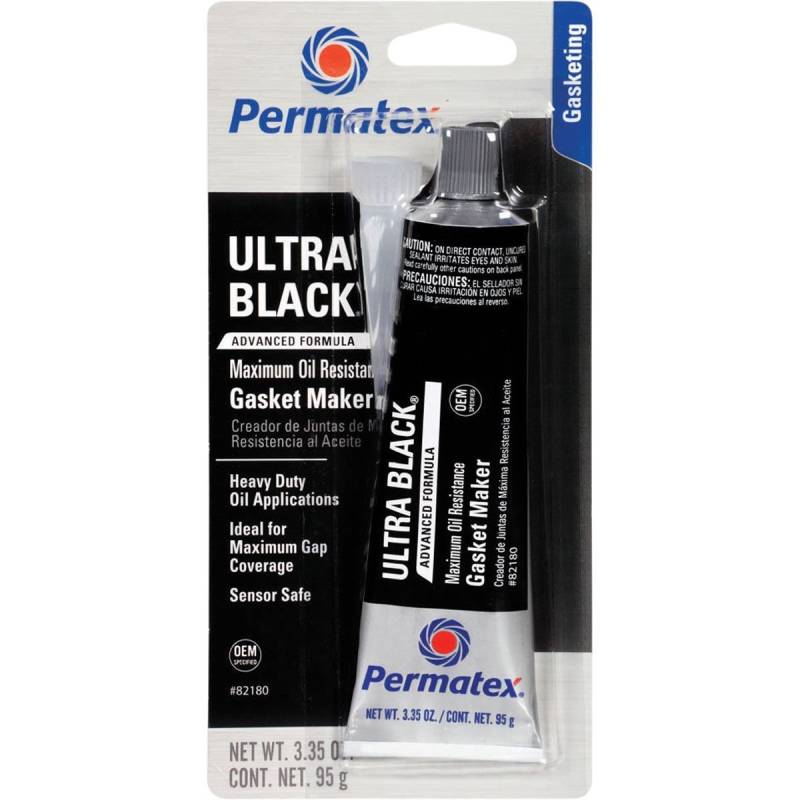 Permatex - Permatex Ultra Black Silicon Sealer, Max Oil Restance PER-82180