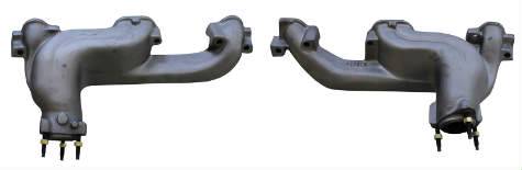 Ames Performance - 1964-1967 D-PORT RAM AIR AND HO EXHAUST MANIFOLDS WITHOUT FLANGES W OS 2.5" COLLECTOR(RE) APE-N179GC