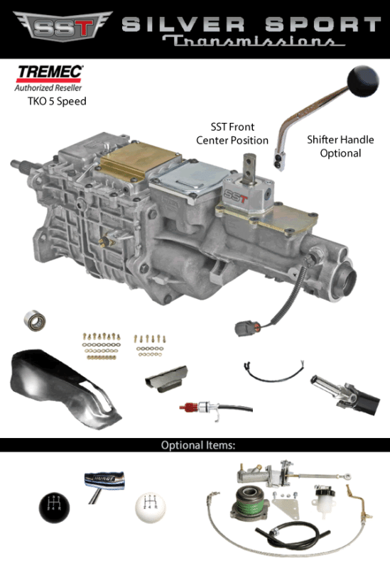SST SST Tremec PerfectFit 5 Speed TKO 600 Transmission Kit, 196472