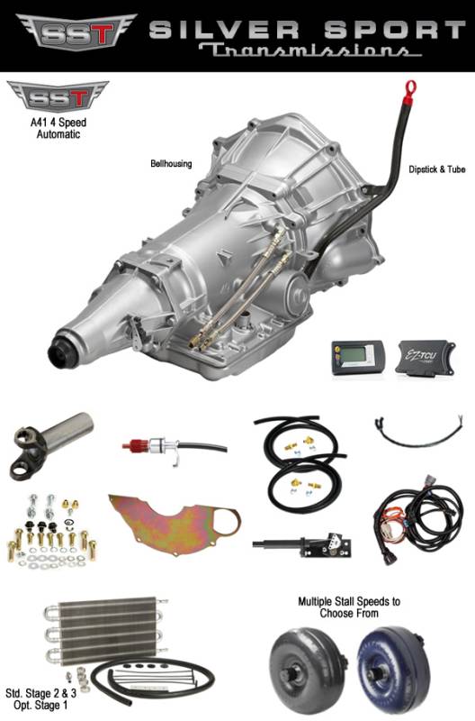 SST - SST A41 4-Speed Automatic PerfectFit™ Kit for Pontiac with Lakewood Bellhousing Included