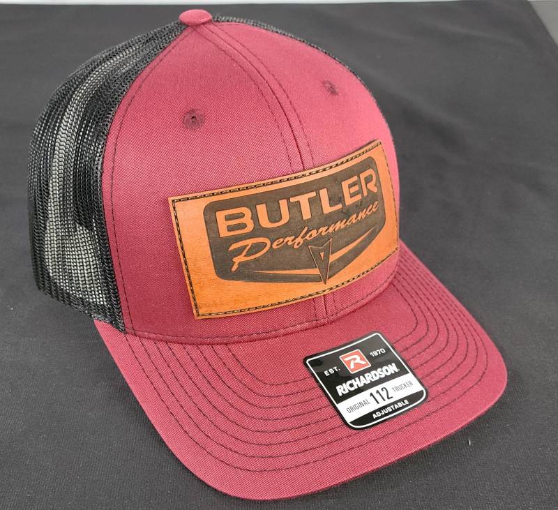 Butler Performance - Butler Retro Patch Hat, Maroon/Black Adjustable