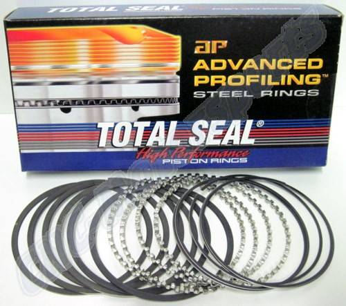 Total Seal - Total Seal Ring Set, w/AP Stainless Top, 4.155" Bore, (4.160" Ring), File Fit TSR-CS0690-35