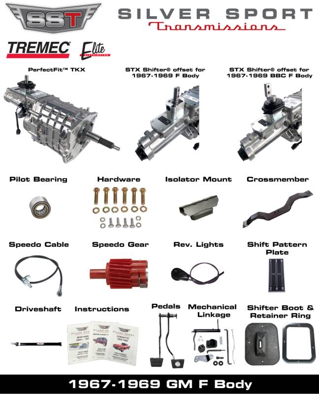 SST 6769 FB, FBody, SST Tremec PerfectFit 5 Speed TKX Transmission