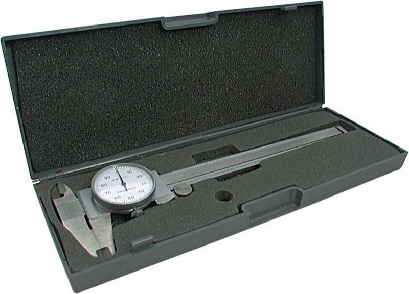 Butler Performance - Dial Calipers, 0.001 to 6.000 in Range, Case, Stainless, Each