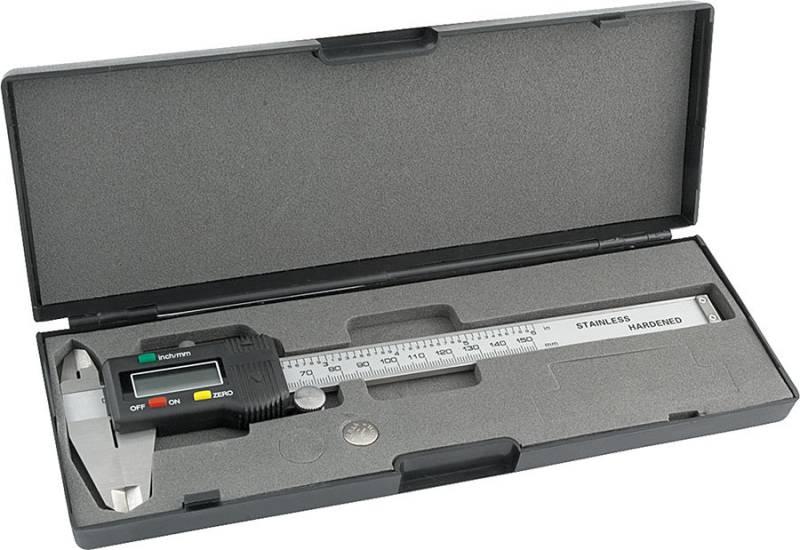Butler Performance - Dial Calipers, Digital, 0.001 to 6.000 in Range, Case, Stainless, Each