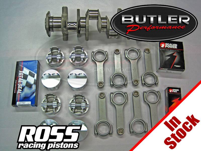 Butler Performance - Butler/Ross 467ci (4.181") Balanced Rotating Assembly Stroker Kit, Choose Your Dish for 400 Block, 4.250" str.