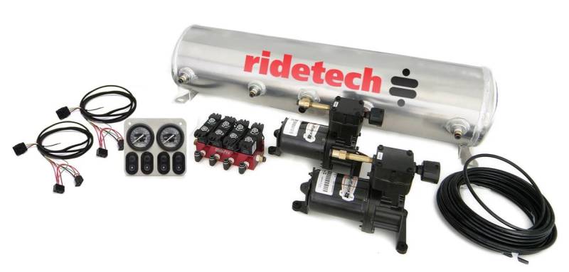 RideTech - Ridetech 5 Gallon Analog Air Ride Compressor Leveling System