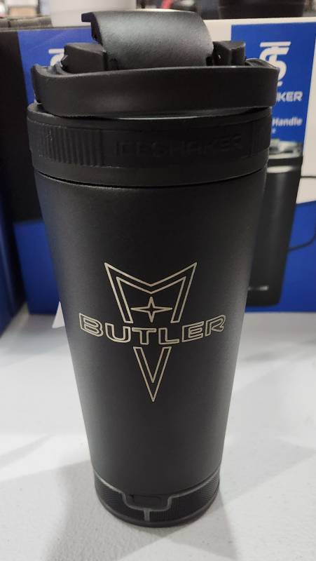 Butler Performance - Butler Pontiac Logo 20oz Ice Shaker Bumpbox Speaker Bottle, Black