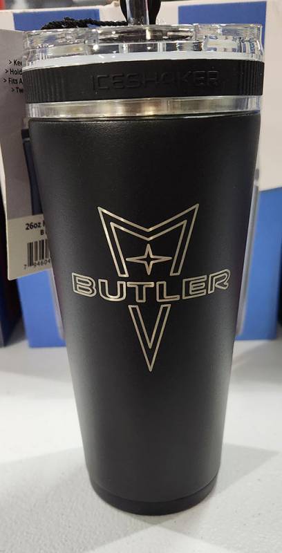 Butler Performance - Butler Pontiac Logo 26oz Iceshaker Flex Bottle, Black, No Handle