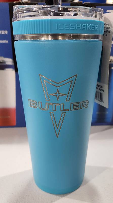 Butler Performance - Butler Pontiac Logo 26oz Iceshaker Flex Bottle, Caribbean Blue, No Handle
