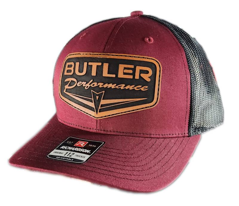 Butler Performance - Butler Retro Patch Hat, Maroon/Black Adjustable