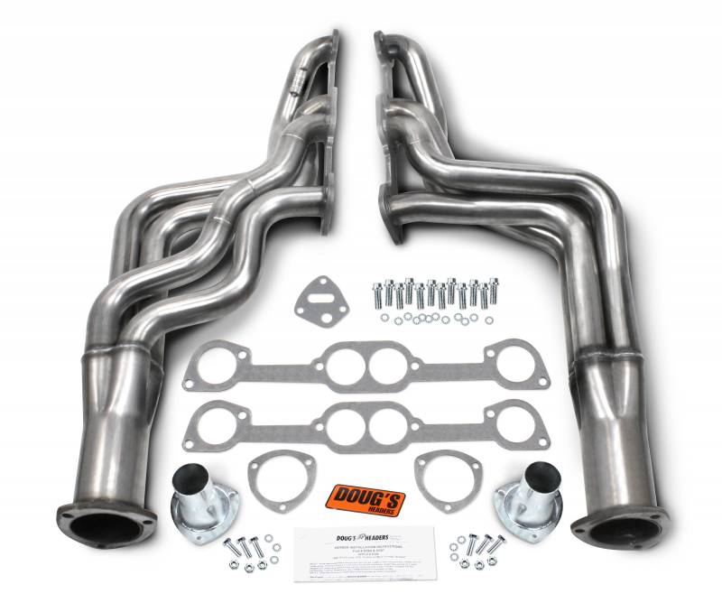Doug's Headers - Pontiac Stainless Steel 1964-1972 326-455 GTO, Lemans Round Port Headers 1 7/8" Pipe, 3 1/2" Collector