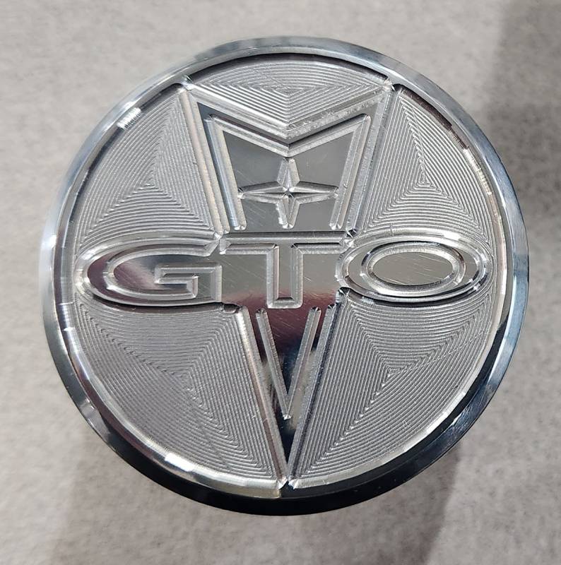 Butler Performance - GTO 3D Raised Logo CNC Polished Aluminum Push-In Breather