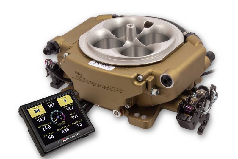 Holley - HOLLEY SNIPER EFI XFLOW - , Gold Finish