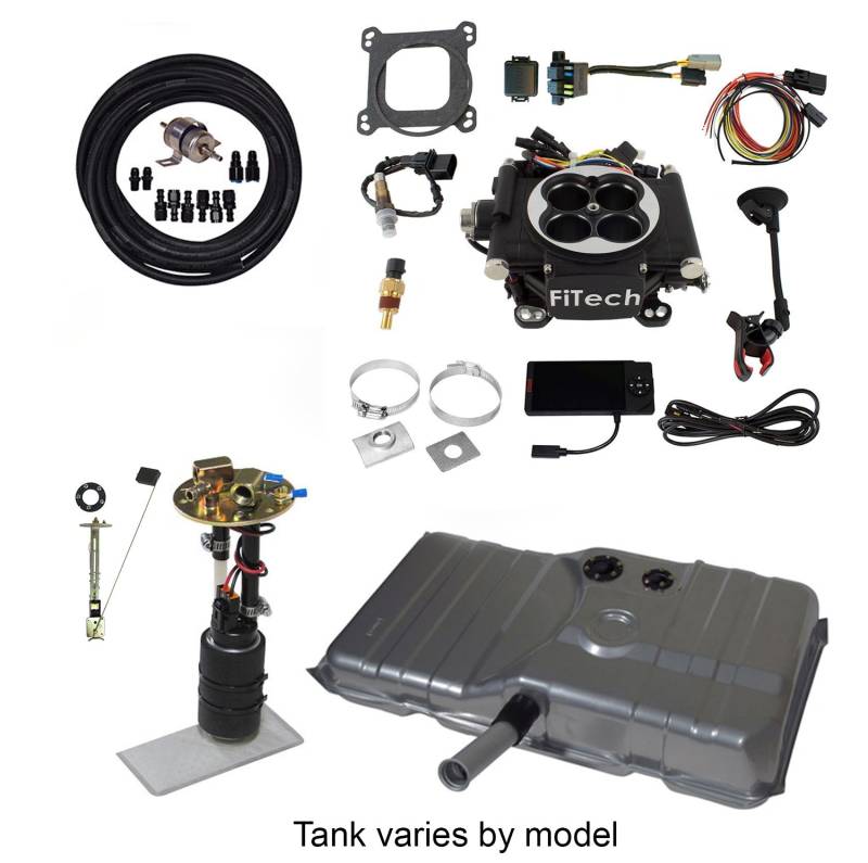 Butler Performance - Butler Performance Complete EFI Solution Kit w/ FiTech Go 4, EFI Ready Fuel Tank w/Complete In-Tank Fuel System