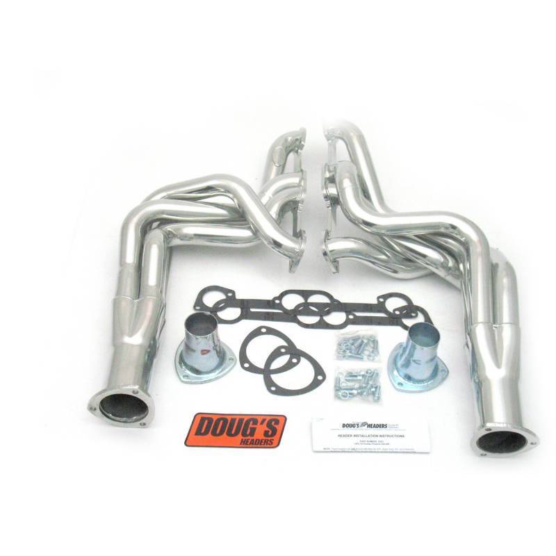 Doug's Headers - Doug's Headers 2" 4-Tube Full Length Round Port Headers Pontiac Firebird 400-455 70-74 Metallic Ceramic Coating