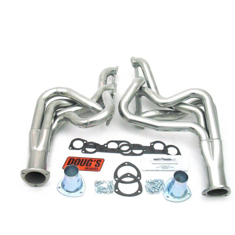 Doug's Headers - Doug's Headers 2" 4-Tube Full Length Round Port Headers Pontiac GTO 400-455 68-72  Metallic Ceramic Coating 