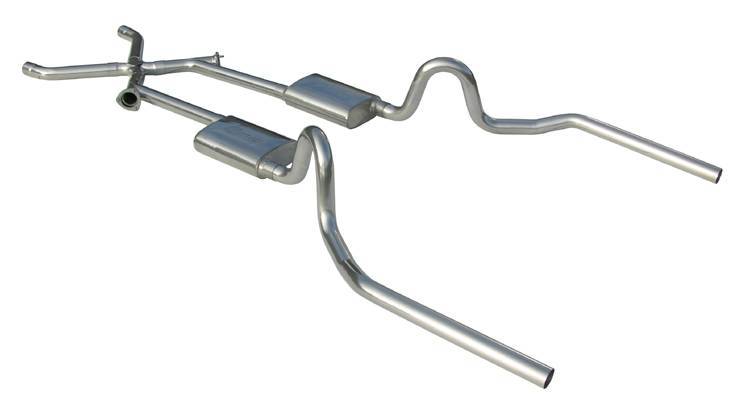 Pypes Exhaust - 1964-1972 GM A-Body 2.5 or 3.0" Inch Crossmember Back X-Change Exhaust System With X-Pipe 409 Stainless