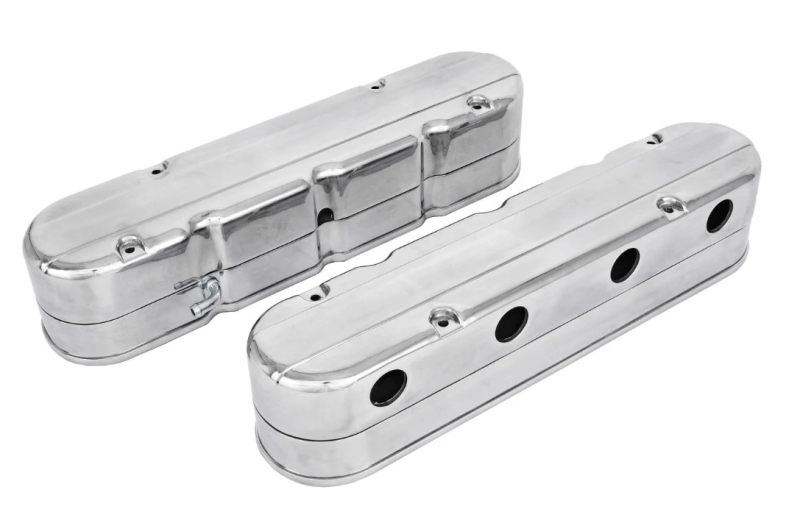 Butler Performance - Polished Aluminum Valve Covers/Coil Covers Late Model Pontiac/LS, Choose Your Logo (Set)