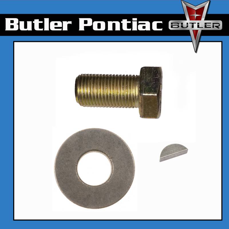 Butler Performance - Pontiac Cam Bolt, Key, and Washer Kit, 59-77