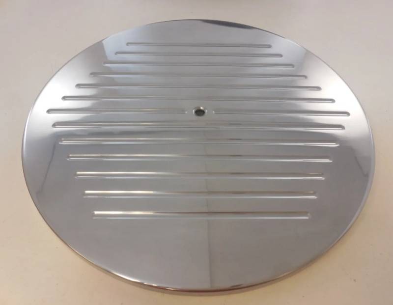 Butler Performance - 14" Ball Milled Round Air Cleaner Top, Polished