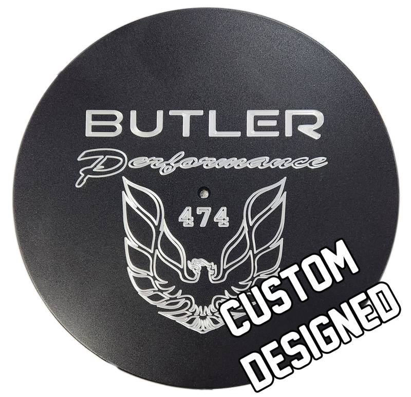 Butler Performance - Butler Custom Milled Air Cleaner Lid, Choose Your Look, 14"