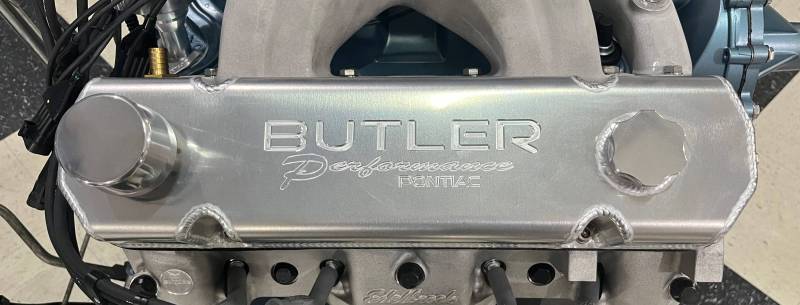 Butler Performance - Pontiac Custom Fab Aluminum Valve Covers, Raw or Black, 3 1/2, Choose Your Options (Set) BPI-TVC-FAB