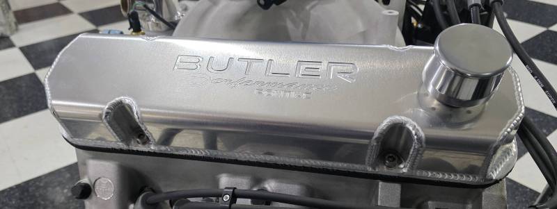 Butler Performance - Pontiac Custom Fab Aluminum Valve Covers, Raw or Black, 2 3/4, Choose Your Options (Set) BPI-SVC-FAB