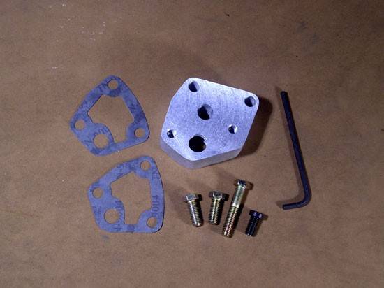 Butler Performance - Pontiac Oil Filter Adapter for Long Branch Headers, Universal RAR-OF2