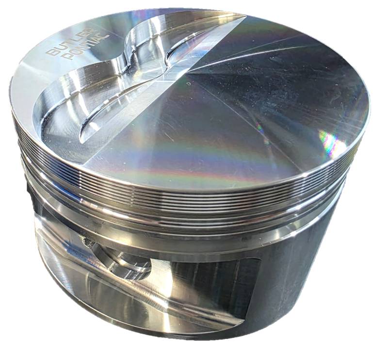 Ross Racing Pistons - Butler Ross Quick Ship -8cc Flat Top Forged Pistons, 3.75" Str., 4.122 Bore, Set/8