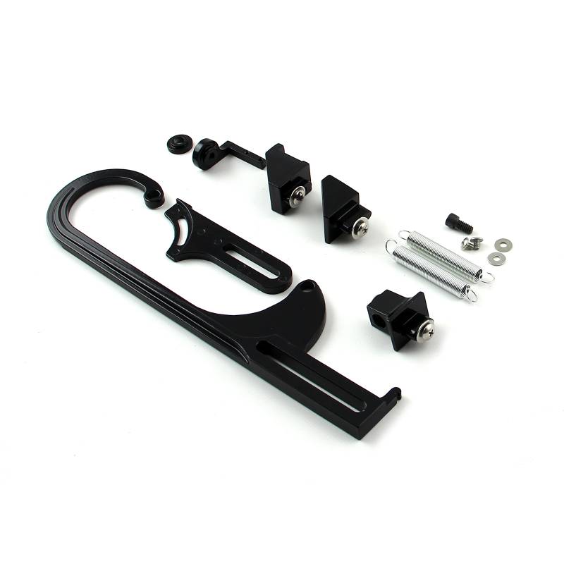 Speedmaster - Speedmaster® Carburetor Throttle Cable Bracket Kit - Black w/ Return Springs and Mount