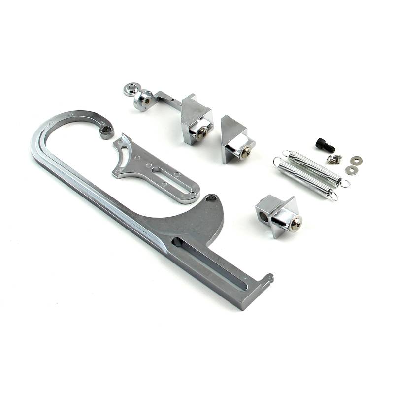Speedmaster - Speedmaster® Carburetor Throttle Cable Bracket Kit - Polished w/ Return Springs and Mount