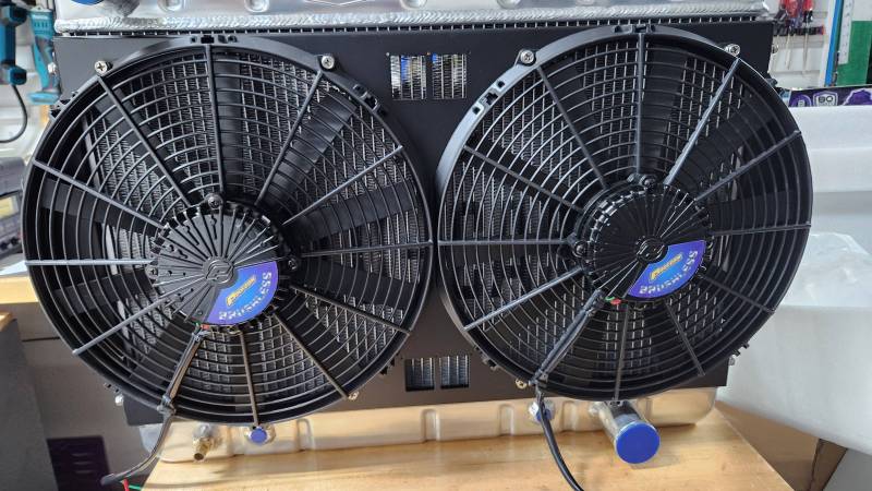 Butler Performance - 1966 to 1967 Pontiac Lemans or GTO dual 14 inch Fan Shroud Kit for ColdCase GPG34