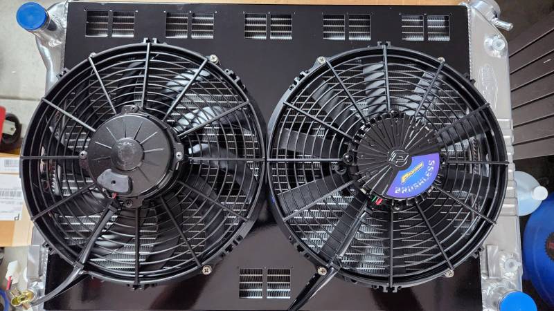 Butler Performance - 1967 to 1969 Pontiac Firebird 1st Gen F-Body Shroud Kit for Cold Case CHC11 or CHC547 Dual 12" Fans