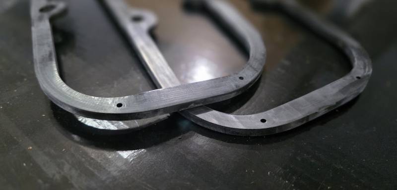 BOP - Pontiac Rubber Steel Core Valve Cover Gaskets 3/16", Pair