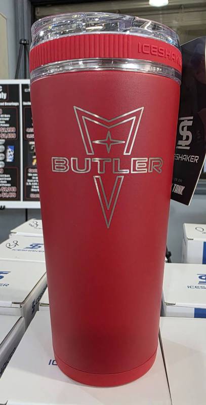 Butler Performance - Butler Pontiac Logo 26oz Iceshaker Flex Bottle, Red, No Handle