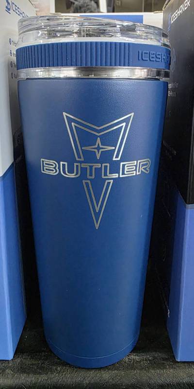 Butler Performance - Butler Pontiac Logo 26oz Iceshaker Flex Bottle, Navy, No Handle
